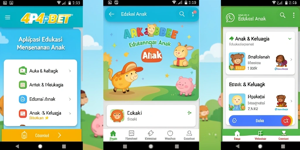 Tampilan antarmuka 4P4PBET yang cerah dan interaktif.