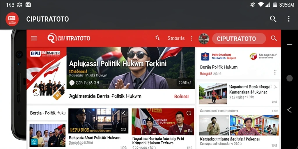 Tampilan antarmuka aplikasi CIPUTRATOTO yang modern dan menarik.