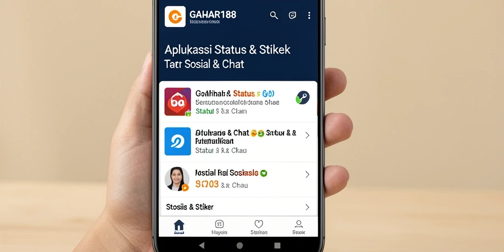 Tampilan antarmuka GAHAR188 dengan koleksi stiker menarik.