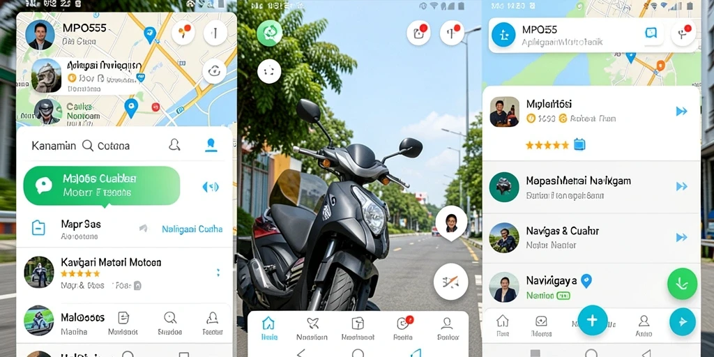 Tampilan antarmuka MPO555 yang intuitif dan informatif.