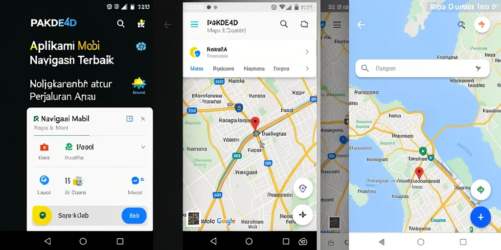 Antarmuka PAKDE4D yang intuitif untuk navigasi mobil.